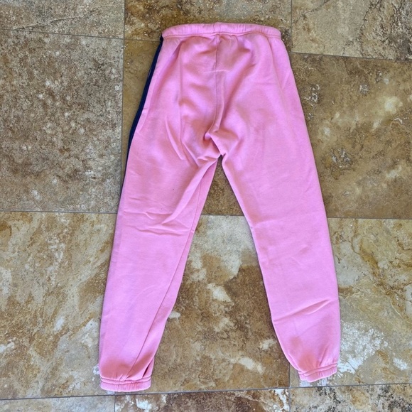 Aviator Nation Pink Hoodie & Sweatpants Set Zip Sweatshirt Size Medium M - Picture 7 of 8